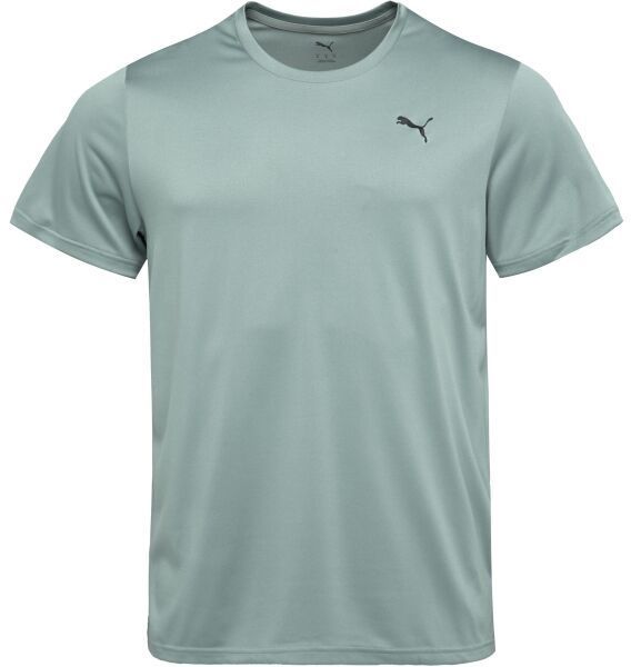 Puma M TAD ESSENTIALS SOLID CAT TEE Pánske tričko, svetlo zelená, veľkosť