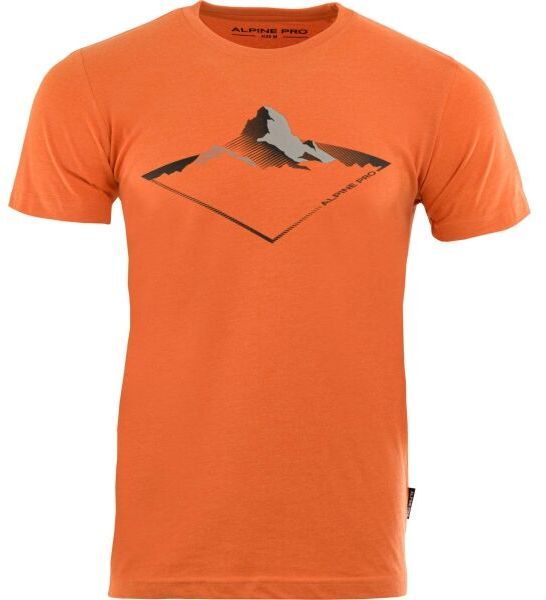 ALPINE PRO BREGAR Pánske tričko, oranžová, veľkosť