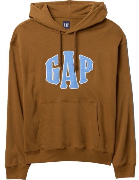 GAP FASHION Pánska mikina, hnedá, veľkosť