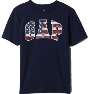 GAP AMERICANA Chlapčenské tričko, čierna, veľkosť