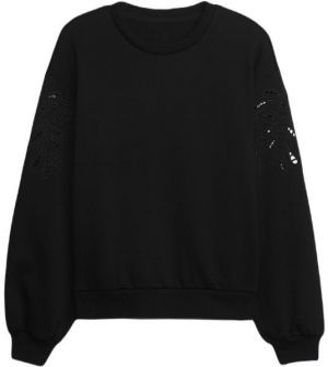 GAP CROP CUTOUT Dámska mikina, čierna, veľkosť