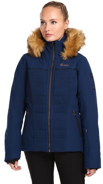 KILPI EMILIN Dámska lyžiarska bunda, tmavo modrá, veľkosť