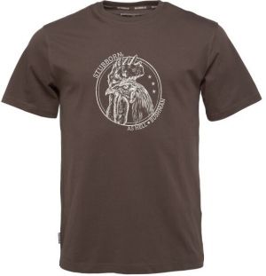 BUSHMAN AMISK Pánske tričko, hnedá, veľkosť