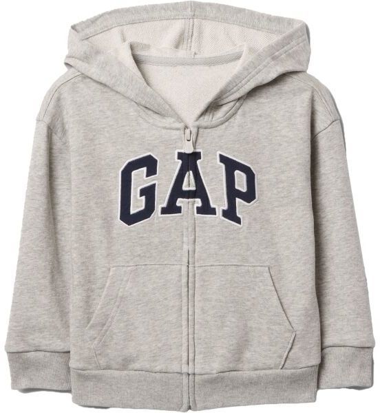 GAP V-FRCH LOGO Chlapčenská mikina, sivá, veľkosť 2Y