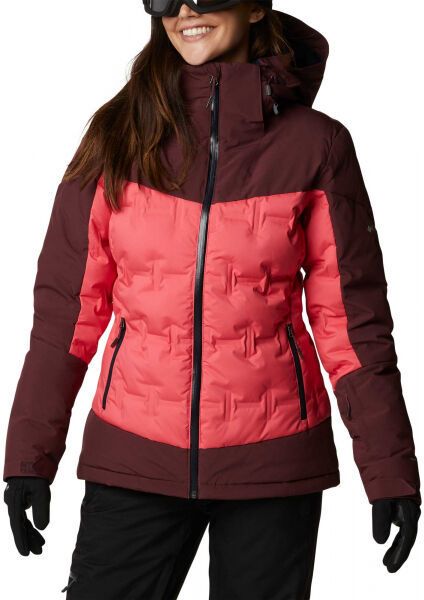 Columbia WILD CARD DOWN JACKET Dámska lyžiarska bunda, červená, veľkosť