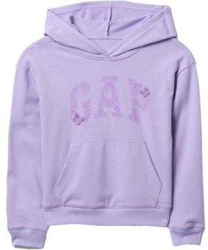 GAP V-FRCH LOGO Dievčenská mikina s logom, fialová, veľkosť