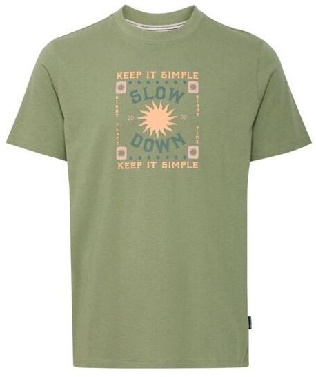 BLEND BHJOEY Pánske tričko, khaki, veľkosť