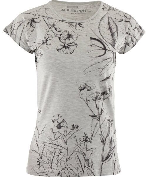 ALPINE PRO SEWRA Dámske tričko, sivá, veľkosť
