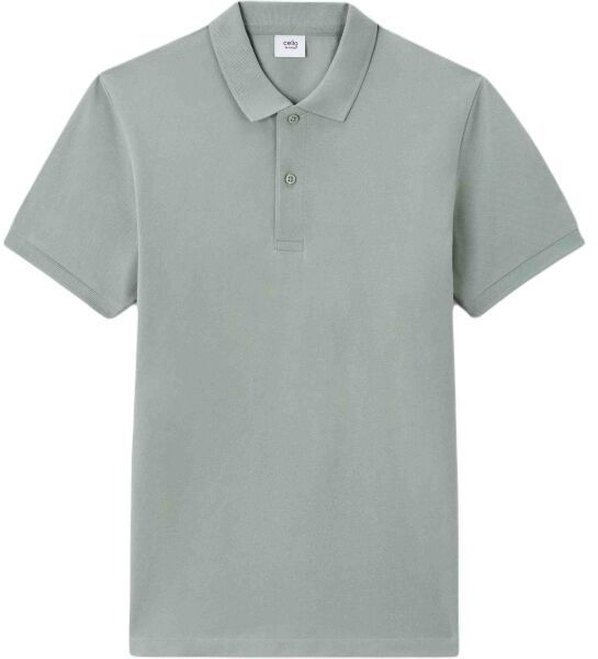 CELIO TEONE Pánske polo tričko, sivá, veľkosť