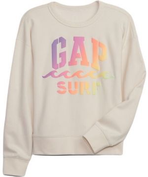 GAP FRAN LOGO Chlapčenská mikina, béžová, veľkosť