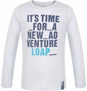LOAP BINUS Chlapčenské tričko, sivá, veľkosť