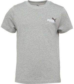 Puma ESSENTIALS 2 COLOR SMALL NO.1 LOGO TEE B Chlapčenské tričko, sivá, veľkosť