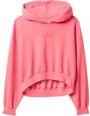 GAP LOGO CROPPED Dámska mikina, lososová, veľkosť
