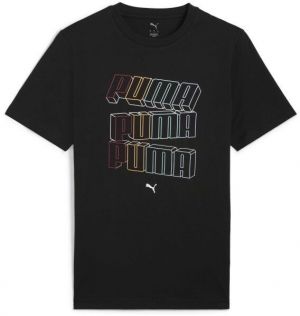 Puma ESSENTIALS LOGO LAB HOG TEE Pánske tričko, čierna, veľkosť