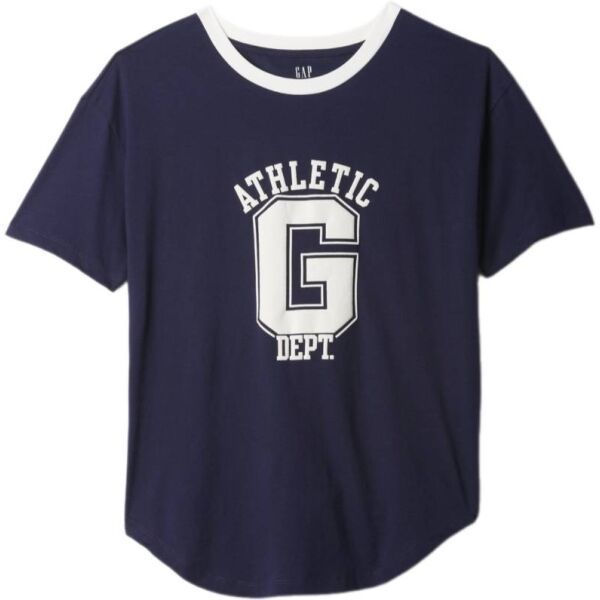 GAP FRCH SS ORGANIC VINTAGE Dámske tričko, tmavo modrá, veľkosť