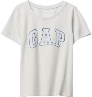 GAP V-LOGO Dievčenské tričko, biela, veľkosť 4Y
