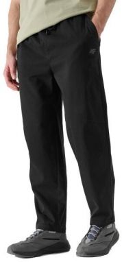 4F TROUSERS CAS Pánske nohavice, čierna, veľkosť