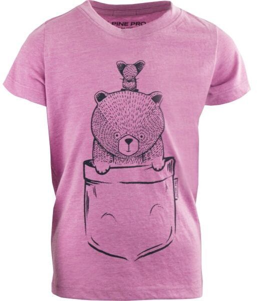 ALPINE PRO NUPO Dievčenské tričko, fialová, veľkosť 128-134