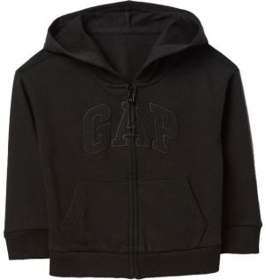 GAP V-FRCH LOGO Chlapčenská mikina, čierna, veľkosť 4Y