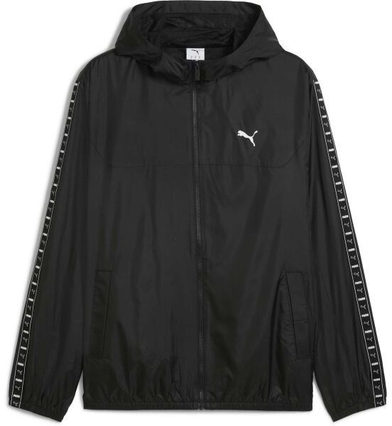 Puma ESSENTIALS TAPE WINBREAKER Pánska bunda, čierna, veľkosť