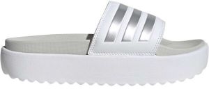 adidas ADILETTE PLATFORM Dámske šľapky, biela, veľkosť 42