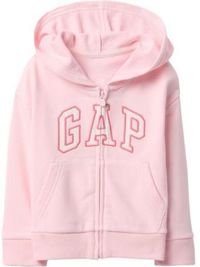 GAP V- FRCH LOGO Dievčenská mikina s logom, ružová, veľkosť 2Y