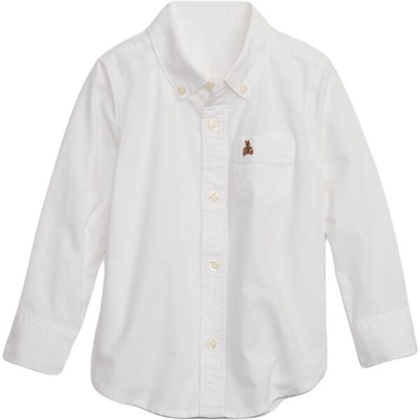 GAP BABY Detská košeľa, biela, veľkosť 5Y