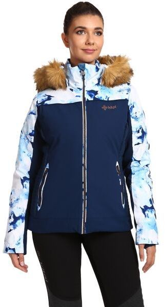 KILPI LENA Dámska lyžiarska bunda s integrovaným vyhrievaním, tmavo modrá, veľkosť