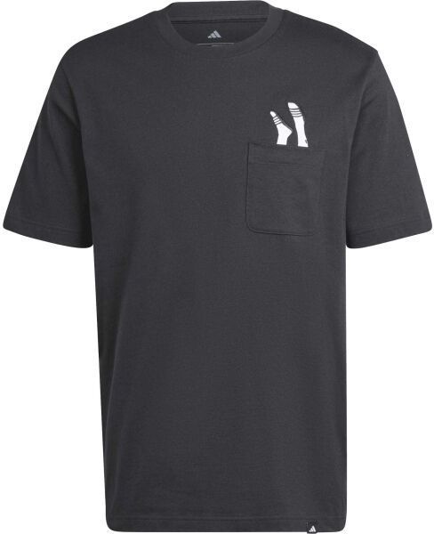 adidas LOUNGE SLIDES GRAPHIC Pánske tričko, čierna, veľkosť XXL