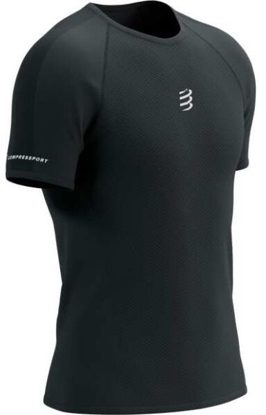 Compressport RACING SS TSHIRT M Pánske bežecké tričko, čierna, veľkosť