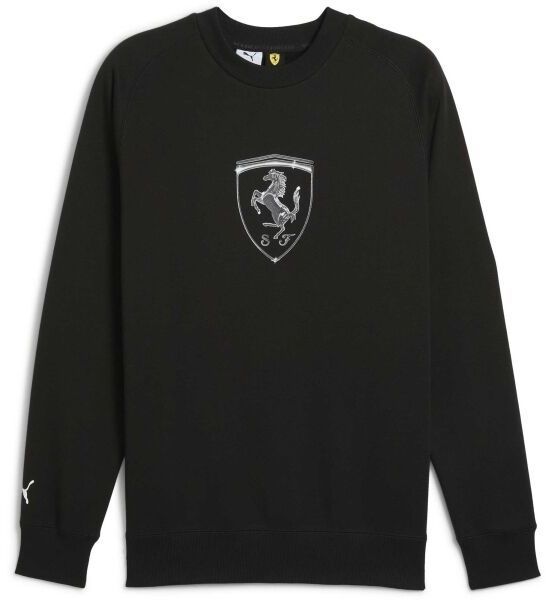 Puma FERRARI RACE BIG SHIELD CREW Pánska mikina, čierna, veľkosť
