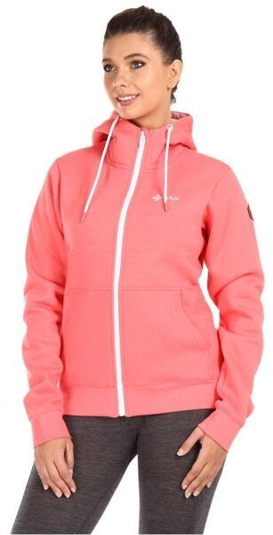 KILPI RAJANA Dámska bavlnená mikina, ružová, veľkosť
