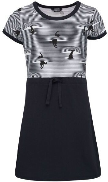 Lewro ALAMEDA Dievčenské šaty s krátkym rukávom, tmavo modrá, veľkosť 164-170