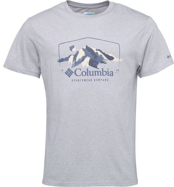 Columbia PATH LAKE GRAPHIC TEE II Pánske tričko, sivá, veľkosť