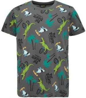 Lewro SHARK Chlapčenské tričko, tmavo sivá, veľkosť 152-158