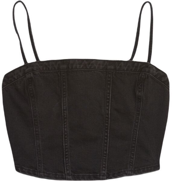 GAP CORSET Dámsky top, čierna, veľkosť