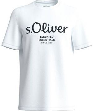 s.Oliver RL BIG SIZE LOGO NOOS Pánske tričko, biela, veľkosť