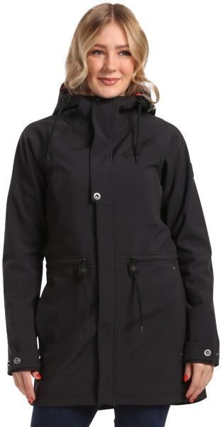 KILPI LASIKA Dámsky softshellový kabát, čierna, veľkosť