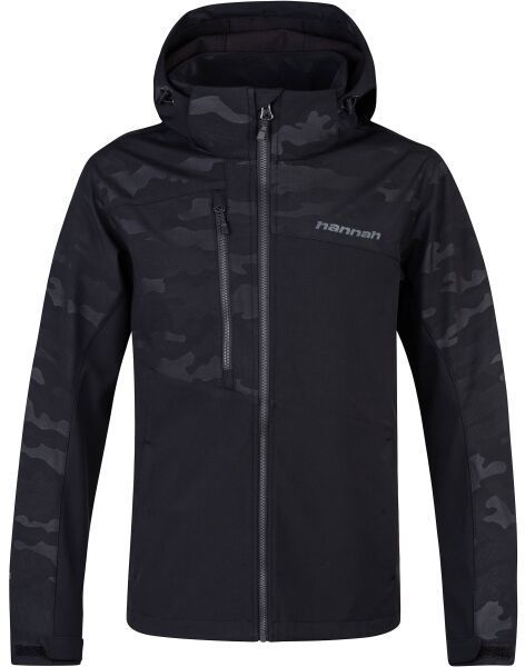 Hannah JAYDEN Pánska softshellová bunda s membránou, čierna, veľkosť