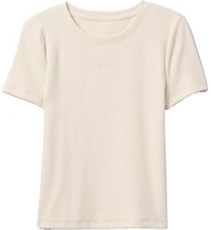 GAP MOD RIB ABBRV Dámske tričko, béžová, veľkosť