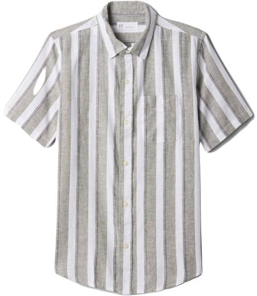 GAP V-SS LINEN Chlapčenská košeľa, svetlo zelená, veľkosť