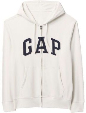 GAP V-FRCH HERITAGE LOGO Pánska mikina, biela, veľkosť