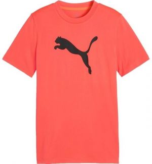 Puma TAD ESSENTIALS CAT LOGO TEE B Chlapčenské športové tričko, oranžová, veľkosť
