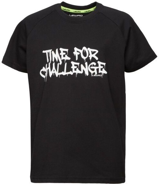 Lewro BOWEN Chlapčenské tričko, černá, veľkosť 164-170