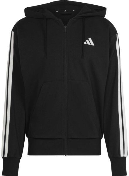 adidas ESSENTIALS 3-STRIPES FRENCH TERRY Pánska mikina, čierna, veľkosť