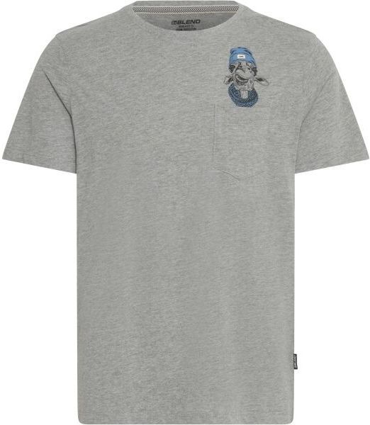BLEND BHJABU Pánske tričko, sivá, veľkosť