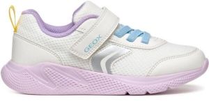 Geox J SPRINTYE G. B Dievčenská vychádzková obuv, biela, veľkosť