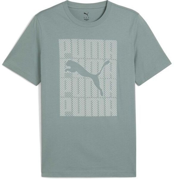 Puma GRAPHIC PUMA WORDING TEE Pánske tričko, zelená, veľkosť