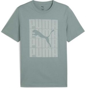 Puma GRAPHIC PUMA WORDING TEE Pánske tričko, zelená, veľkosť