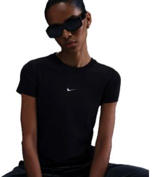 Nike SPORTSWEAR CHILL KNIT Dámske tričko, čierna, veľkosť